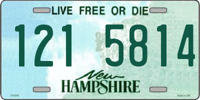 NH license plate 1215814