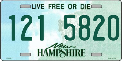 NH license plate 1215820