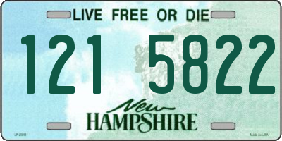 NH license plate 1215822