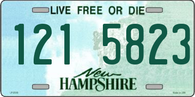 NH license plate 1215823