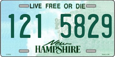 NH license plate 1215829