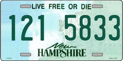 NH license plate 1215833