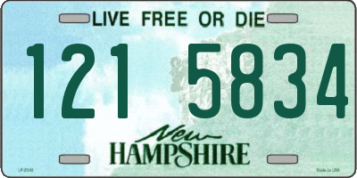 NH license plate 1215834