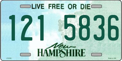 NH license plate 1215836