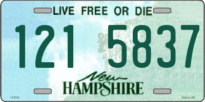 NH license plate 1215837