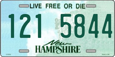 NH license plate 1215844