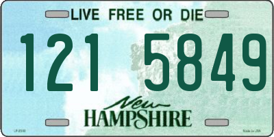 NH license plate 1215849
