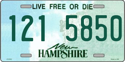NH license plate 1215850