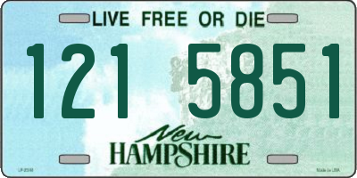 NH license plate 1215851
