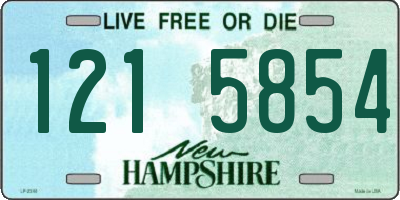 NH license plate 1215854