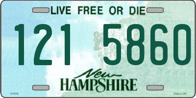 NH license plate 1215860