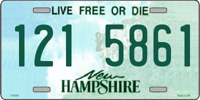 NH license plate 1215861