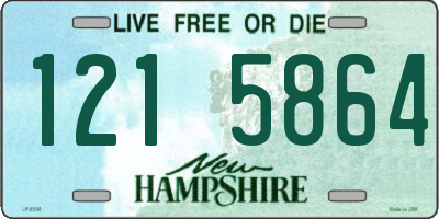 NH license plate 1215864