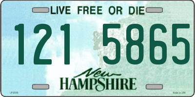 NH license plate 1215865