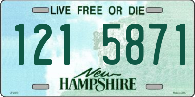 NH license plate 1215871