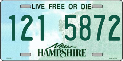 NH license plate 1215872