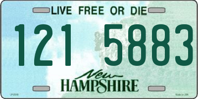 NH license plate 1215883