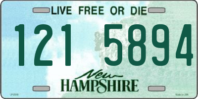 NH license plate 1215894