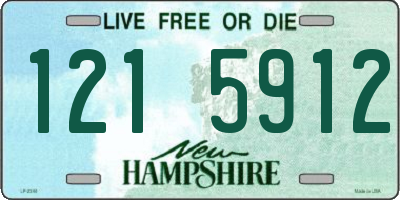 NH license plate 1215912
