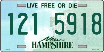 NH license plate 1215918