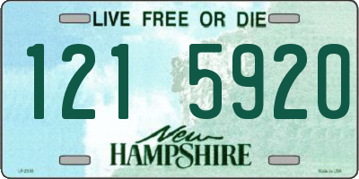 NH license plate 1215920