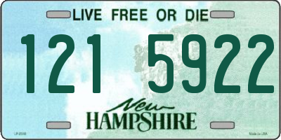 NH license plate 1215922