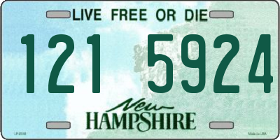 NH license plate 1215924