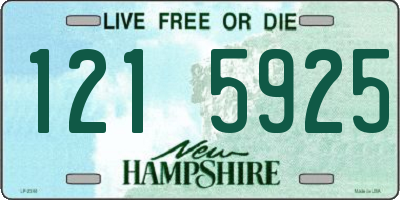 NH license plate 1215925