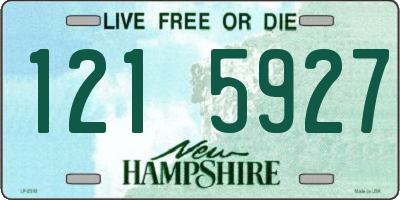 NH license plate 1215927