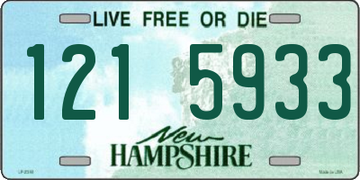 NH license plate 1215933