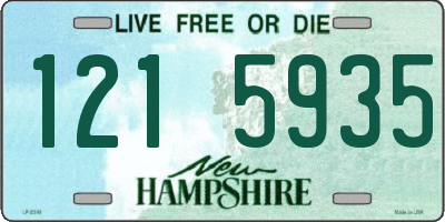 NH license plate 1215935