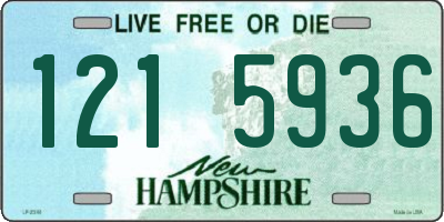 NH license plate 1215936
