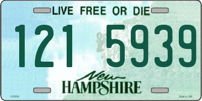 NH license plate 1215939