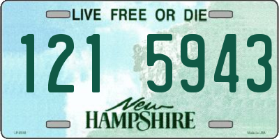 NH license plate 1215943