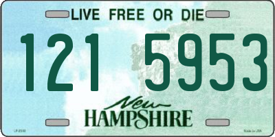 NH license plate 1215953