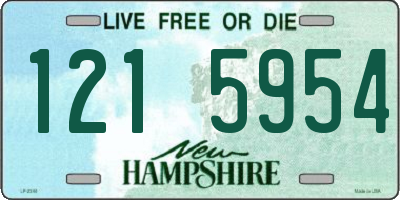 NH license plate 1215954
