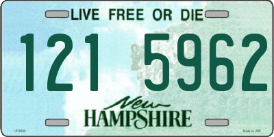 NH license plate 1215962