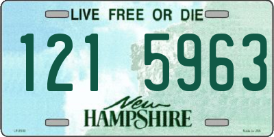 NH license plate 1215963