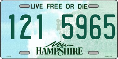 NH license plate 1215965