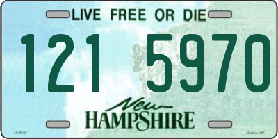 NH license plate 1215970