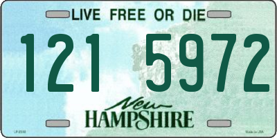 NH license plate 1215972