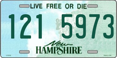 NH license plate 1215973