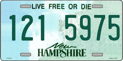 NH license plate 1215975
