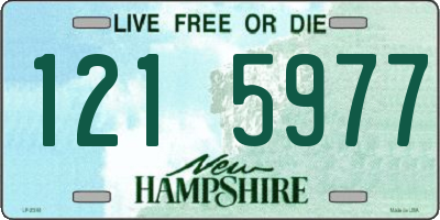 NH license plate 1215977