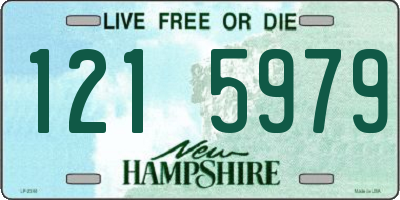 NH license plate 1215979