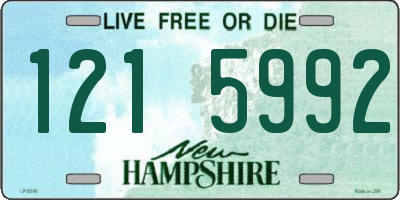 NH license plate 1215992