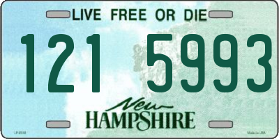 NH license plate 1215993