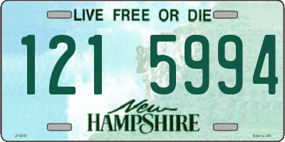 NH license plate 1215994