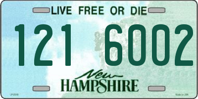 NH license plate 1216002