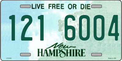 NH license plate 1216004